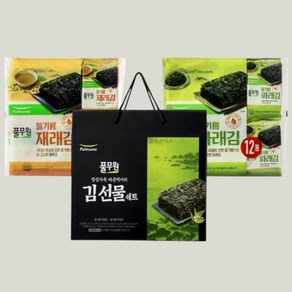 풀무원 부모님 친척 회사 명절 추천선물 조미김 세트 1호 (120g) 1개