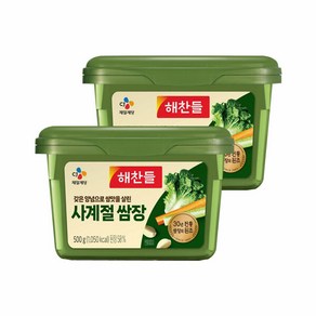 해찬들 사계절 쌈장 500g x2개