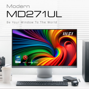 MSI 27인치 모니터 4K 60Hz IPS PD65W C타입 무결점 MD271UL