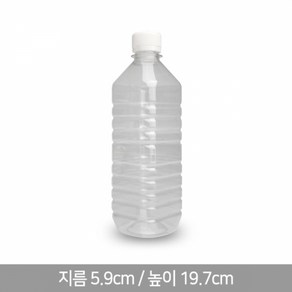 HD-0.5L 사각 생수병 페트병 공병, 하늘캡, 1세트, 500ml