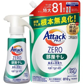 카오 어택 제로 Attack Zero 실내건조 일본 세제 리필 세트