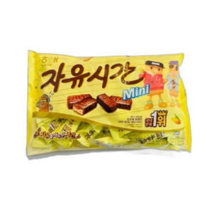 해태 미니 자유시간 간식용 초콜릿 초코바 10g, 180g, 1개