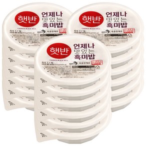 햇반 흑미밥, 210g, 18개