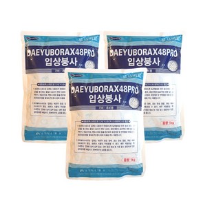 농사친구 대유 입상 붕사 비료 입제 3KG 토양 시비 붕산 붕소 배추 김장 밑거름 기비 추비 고추 양파 마늘, 3개, 1kg