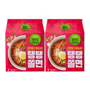 풀무원자연건면 탱탱쫄면, 123g, 8개