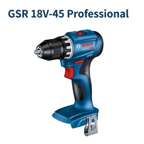 보쉬 GSR18V-45 충전드릴 18V 본체 BL모터 13mm 메탈척 2단속도조절 드릴 드라이버, 1개