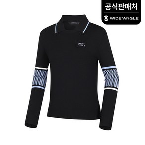 [와이드앵글 공식] [골프] 여성 CO 와글이 탈착폴로 맨투맨 풀오버 L WWP24K74Z1