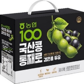 농협100 국산콩 통째로 검은콩 두유, 190ml, 72개