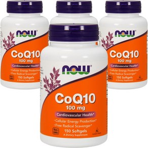 나우푸드 CoQ10 100mg 소프트젤, 150정, 4개