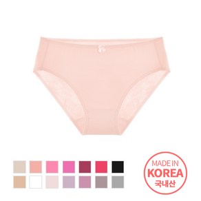 P200 순수 면스판 리본팬티 면팬티 빅사이즈속옷 팬티 여삼각팬티