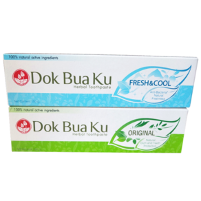 한방허브치약/ Dok Bua Ku 트윈로터스 허브치약 150 g (Oiginal / Fesh & Cool) 옵션, 오리지널 (Oiginal), 150g, 1개