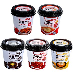 요뽀끼 매콤달콤 치즈 매운 짜장 어니언 학교 편의점 떡볶이, 2.치즈떡볶이, 1개, 120g