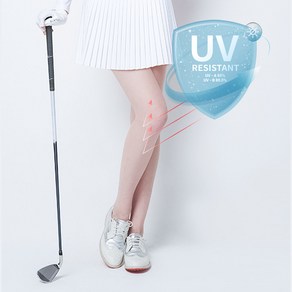 WIN 골프 여성 국내산 UV 자외선차단 쿨 냉감 30D 레깅스 무발 스타킹 1+1, 2개