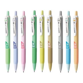 MYPEN 마이펜 세이프티 클립 S 볼펜 흑색 0.38 0.5 0.7 파스텔, 0.38mm 애플그린, 1개