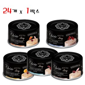 쉐리 블랙라벨 고양이주식캔, 콤보(5종 랜덤), 80g, 24개