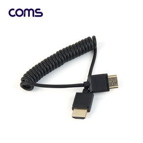 IF703 Coms 4K HDMI 2.0 초슬림 스프링 케이블 40cm, 1개