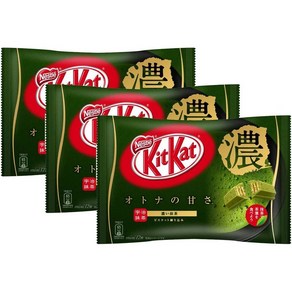 kitkat 킷캣 녹차 말차 초콜릿 미니 11개입 x 3팩 네슬레, 3개