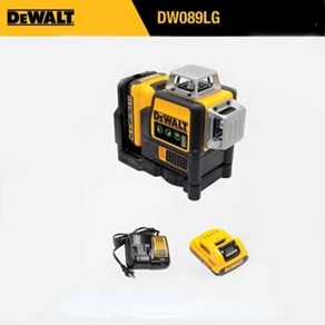 전동 드릴 2023 Dewalt DW089LG 12 라인 3 면 * 360 도 수직 12V 리튬 배터리 레이저 레벨 야외 수평 녹색 계량기, 1개