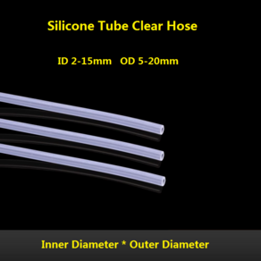 투명 실리콘 튜브 OD5-20mm 식품급 무냄새 배수관 내고온 호스