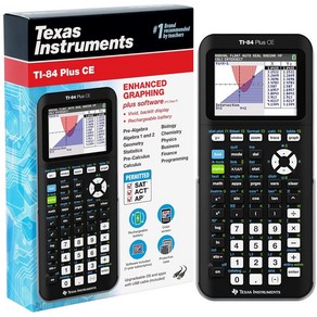 Texas Instuments 텍사스인스트루먼트 TI-84 Plus CE Colo Gaphing Calculato/공학용 그래픽 계산기, 기본