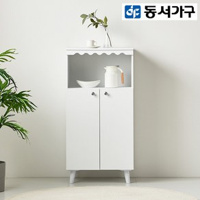 동서가구 토모 600 선반 겸 주방 양문 도어 수납장 DF636007