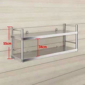 식당 벽걸이형 수납대 스테인리스 너비35 수납 미니 가드레일 업소용 그릇 2단 길이 선반, 1 펜스 2단 높이 55특가 가로 50 세로 30 전자
