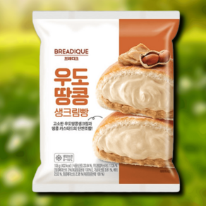 브레디크 우도땅콩생크림빵 135g 베이커리간식 고소한, 4개