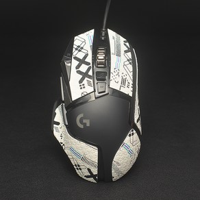 logitech 호환 G502 Heo 무선 스킨 스티커 사이드 땀 패드 PC 게이머 DIY 용 미끄럼 방지 수제 마우스 없, 04 HZ W XX