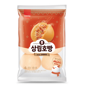 [보아스몰] 삼립 냉동 꼬마호빵 피자 6입, 240g, 4개