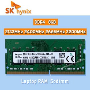 SK 하이닉스 소딤 노트북 메모리 DDR4 8GB 2133MHz 2400MHz 2666MHz 3200MHz PC4 2133P 2400T 2666V 3200AA, 2.8GB 2400