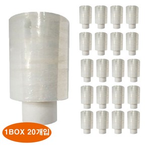 사자야 오공 미니 핸드랩 스트레치필름 리필용 20mic 100mm x 150m 1BOX 20개입, 1개, 투명