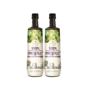 CJ제일제당 쁘띠첼 미초 청포도 900ml 2개