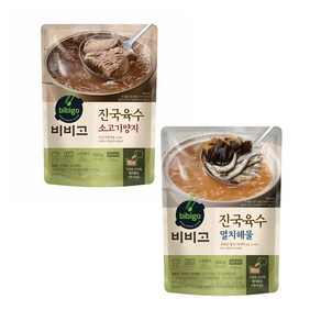 올따옴 CJ 비비고 진국육수 500g (소고기양지육수 5봉+멸치해물육수 5봉), 5개