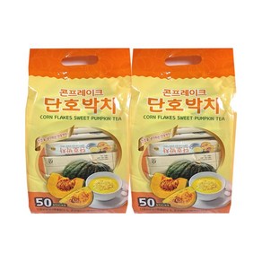 지노 콘프레이크 단호박차 50Tx2개 (100T) 일회용 스틱 전통차