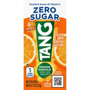 TANG ON THE GO SINGLES DRINK POWDER MIX ORANGE 6 CT TANG ON THE GO 싱글 드링크 파우더 믹스 오렌지 6 CT, 1개