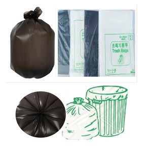 배접봉투 쓰레기봉투 분리수거 비닐봉투 20L~100L, 배접봉투_소(58*75)_검정색(100매), 20개