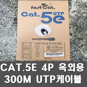 동일전선 옥외용UTP케이블 300M CAT5E 랜케이블, 동일 UTP CAT5E 옥외용, 1개