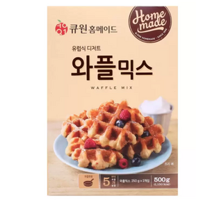 삼양사 큐원 홈메이드 유럽식 디저트 와플믹스 500g 10개