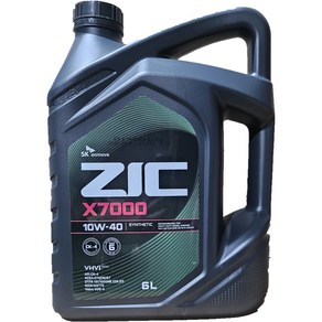 ZIC X7000 10W40 6L CK4 디젤 엔진오일, 1개, 지크 X7000 10W40_6L