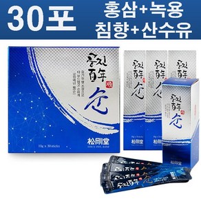 [면세점제품] 송강당 공진백년 순 30포 (홍삼+녹용+침향+산수유+당귀), 1세트, 300g