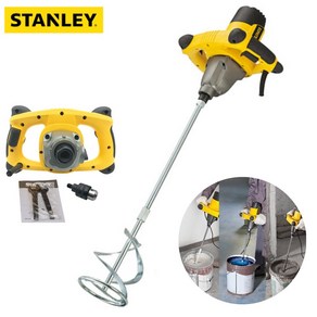 STANLEY 시멘트 믹서기 1400W 교반기 페인트 대용량 반죽 석고