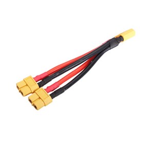 XT60 M/2F 병렬 AWG12 케이블 분배 커넥터 RC카 드론, 1개