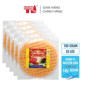 [Fadely 페이들리] Tay Ninh Tinh Nguyen 칠리 라이스 페이퍼 5개 콤보 스낵 (100gx5팩), 100g