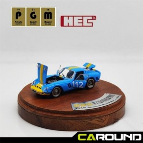 PGM 1:64 페라리 250 GTO 블루 No.112 (풀오픈 다이캐스트) - 2023 HEC 특별 모델, 1개