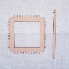 양말목공예 직조라벨 양말공예 양말목직조틀 파이핑끈 고무실 직조틀 좌식 사각수틀, 2.직조틀만구매(양말목없음), 1개