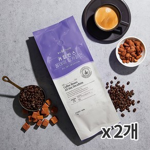 흥국 커피빈스 올데이 디카페인 블렌드 1kg (2개), 2개, 홀빈(분쇄안함)