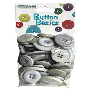 Buttons Galore Hand Dyed Buttons 5.5-Ounce Castle Grey 버튼 풍부한 손 염색 버튼 5.5온스 캐슬 그레이