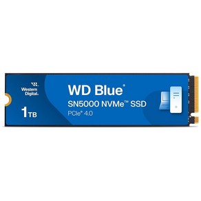 웨스턴 디지털 Westen Digital 1TB Blue SN580 NVMe 내장 솔리드 스테이트 드라이브 SSD - Gen, 1개