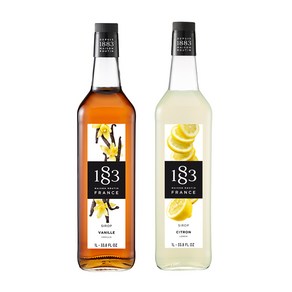 1883 바닐라 시럽 1000ml+1883 레몬 시럽 1000ml, 1L, 2개