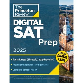 Pinceton Review Digital SAT Pep 2025 : 4 Full-Length Pactice Tests (2 in Book + 2 A...